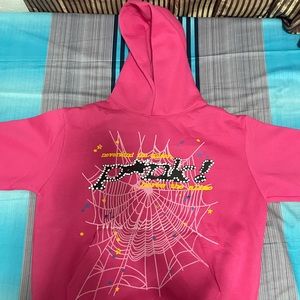 Sp5der Pink Hoodie